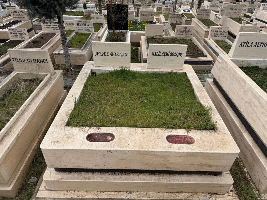 Mezar Bakımı Öncesi ve Sonrası — öncesi